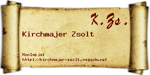 Kirchmajer Zsolt névjegykártya